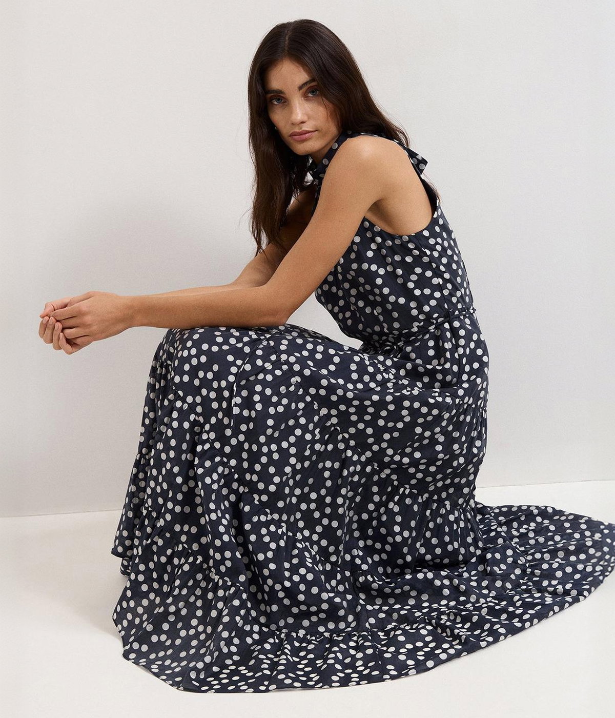 Nita Navy Spot Maxi