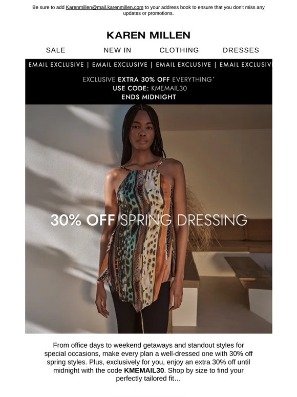 EXCLUSIVE | Extra 30% Off