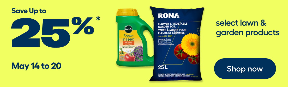 Up to 25% off select lawn and garden care products