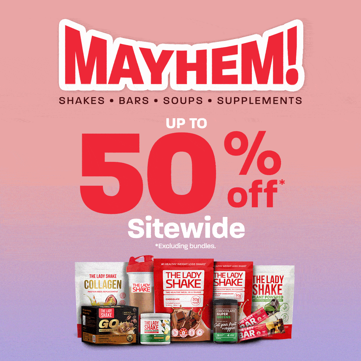 50% Off Supplements