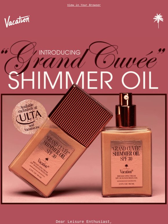 NEW! “GRAND CUVÉE” Shimmer Oil 🥂