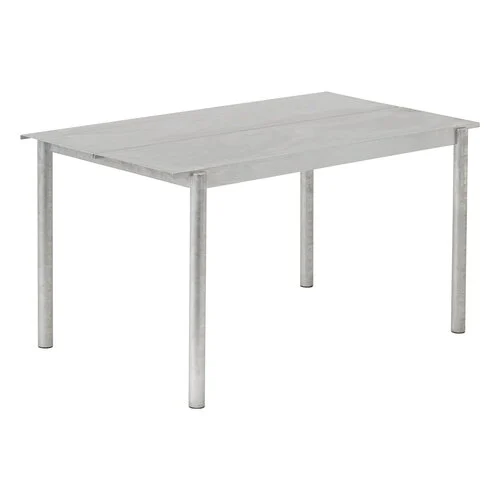Tavolo Linear Steel, 140 x 75 cm, acciaio zincato caldo