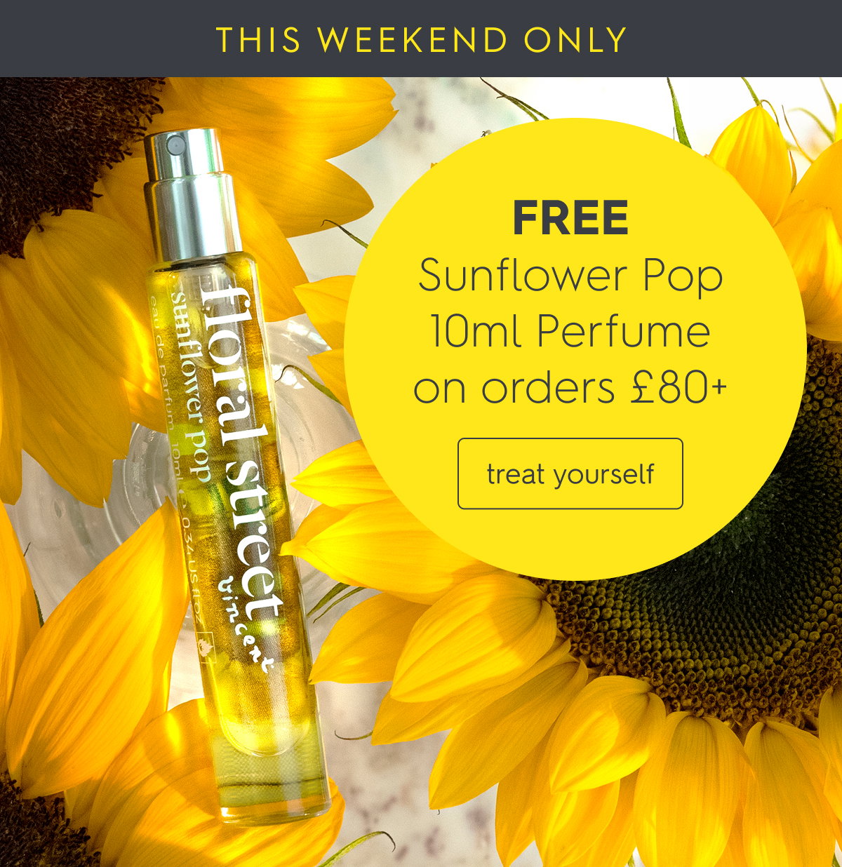 Free Sunflower Pop 10ml Perfume on orders £80+