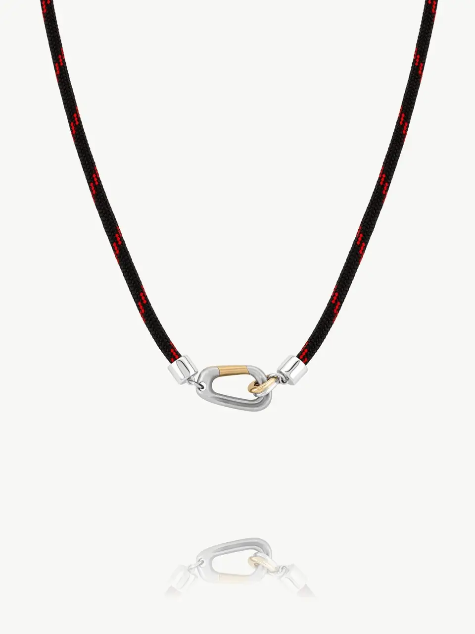 Image of Mixed Metal Carabiner Necklace