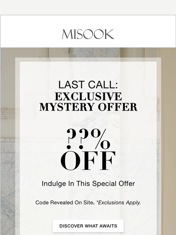 Your Personalized Mystery Expires Tonight