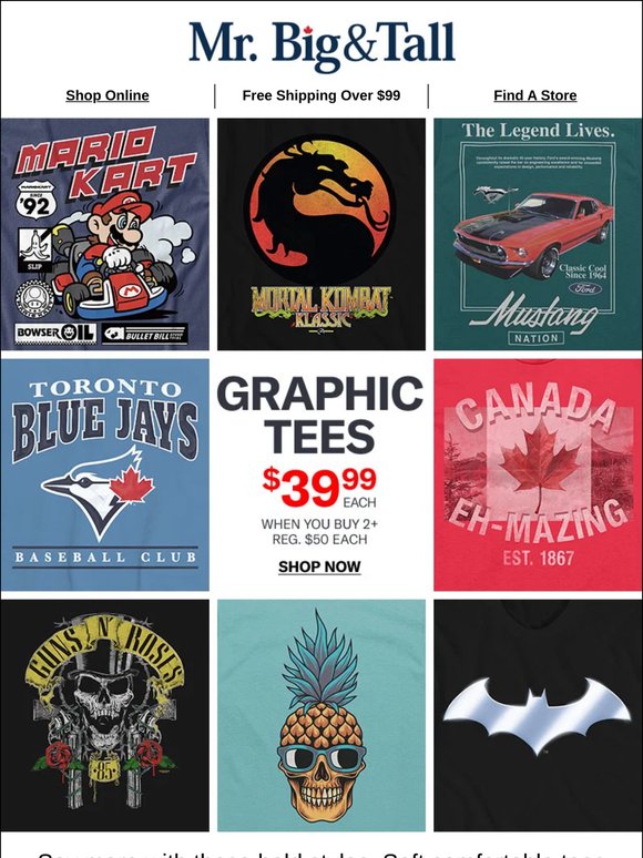Show your style with graphic tees