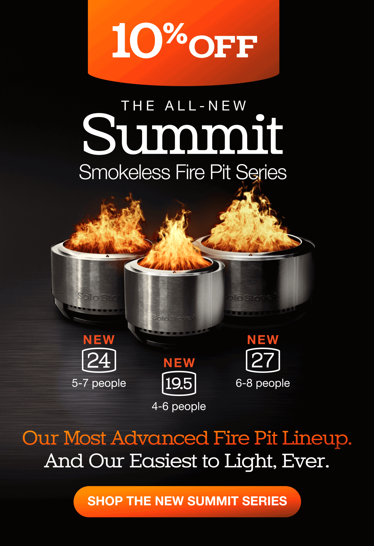 Summit Smokeless Fire Pit Series