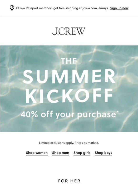 Forecast says 40% off your purchase!