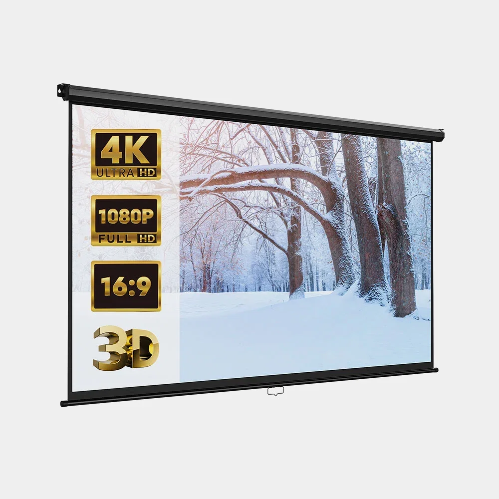 Image of 80-Inch Pull-Down Projector Screen