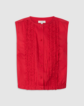 RUFFLE DETAIL TOP