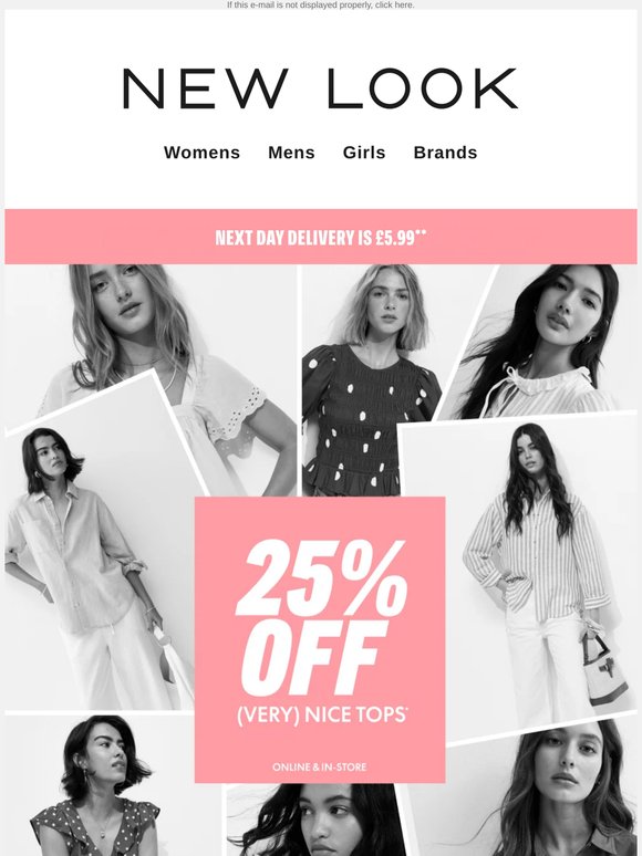 Ends tomorrow: 25% off (very) nice tops