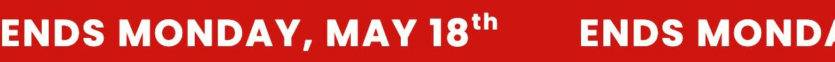 Free 2-Day on Orders $99+  Use Code REDWHTRIDE  Ends Monday, May 18th