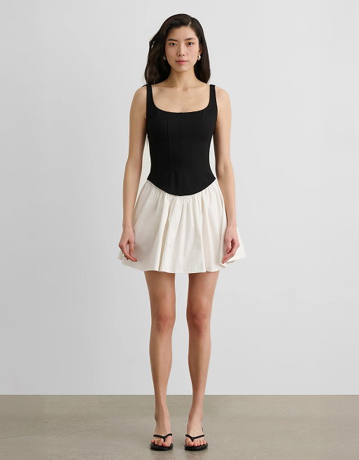 Felicie Drop Waist Corset Mini Dress