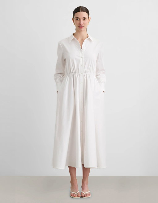 Anika Long Sleeve Shirt Dress