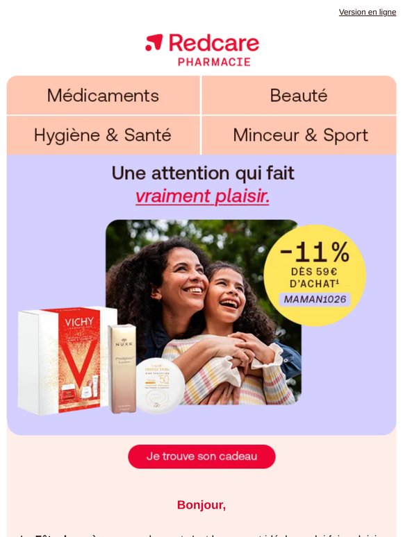 Une attention pour maman… et -11 % en cadeau