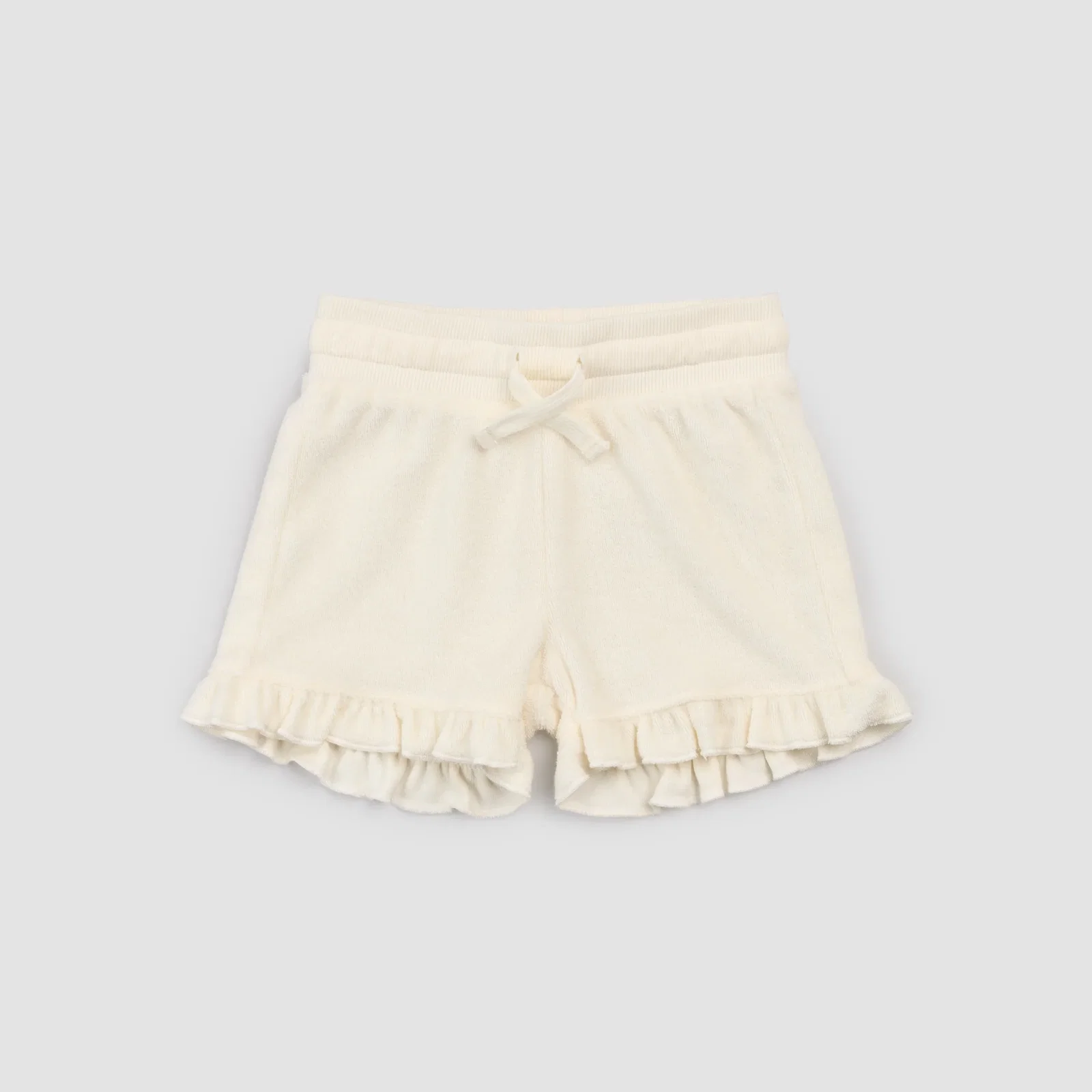 Image of Ivory Ruffled Shorts