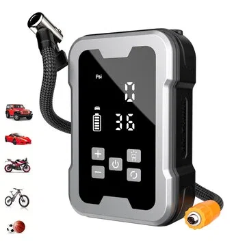 XANES 150PSI Portable Wireless Tire Inflator Digital Display Electric Air Pump with Tire Pressure Monitoring LED Light Type-C Charging