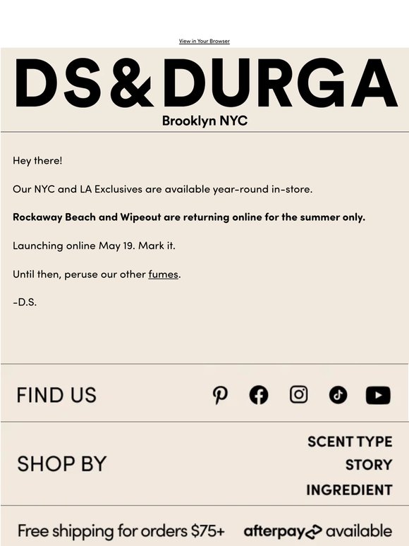 The Store Exclusives. Back online. 5/19.