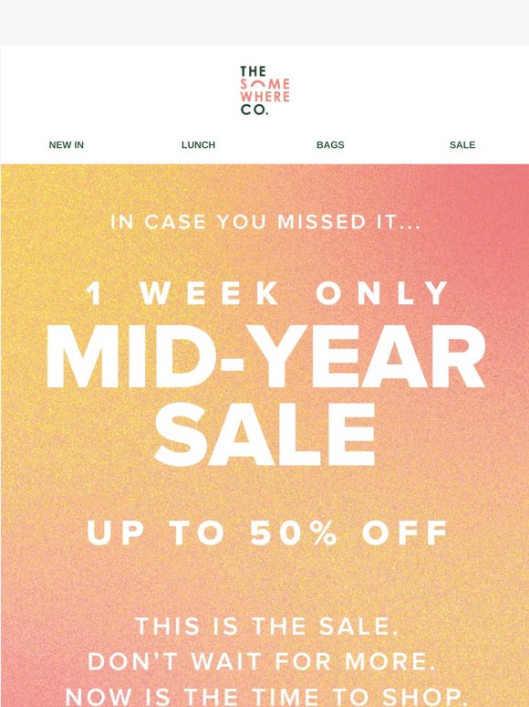 Did you hear? SALE ON NOW
