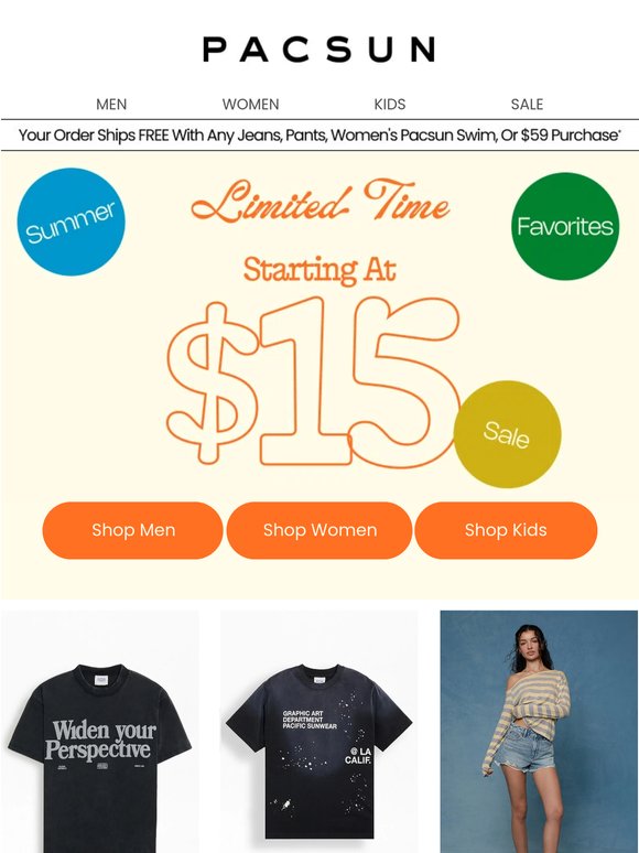 $15+ summer styles are calling…
