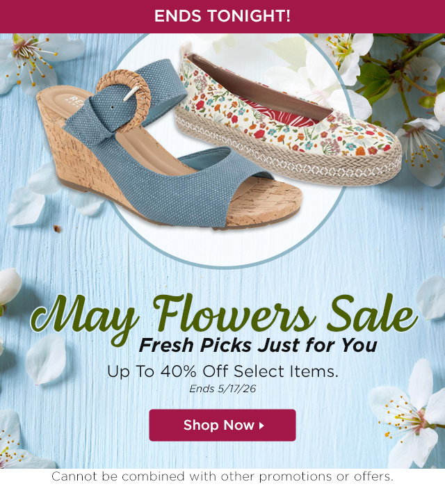 Shop May Flowers Sale