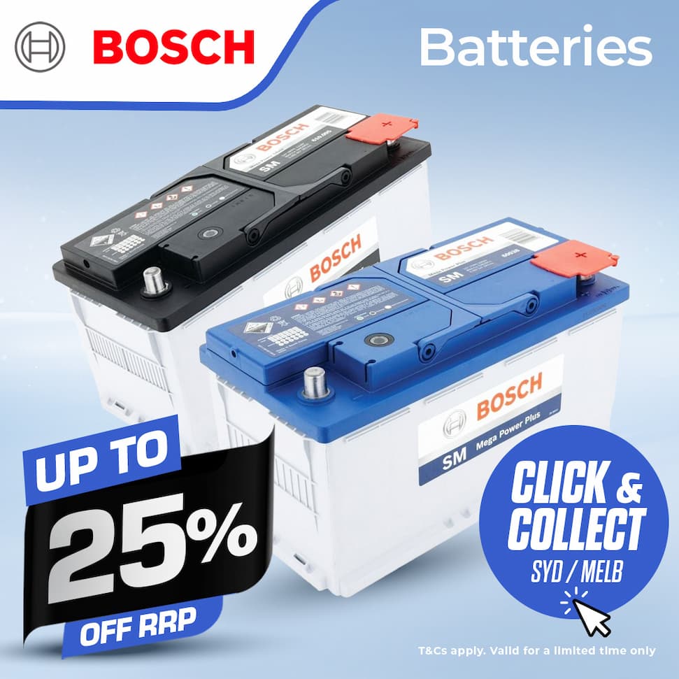 UP TO 25% OFF BOSCH BATTERIES