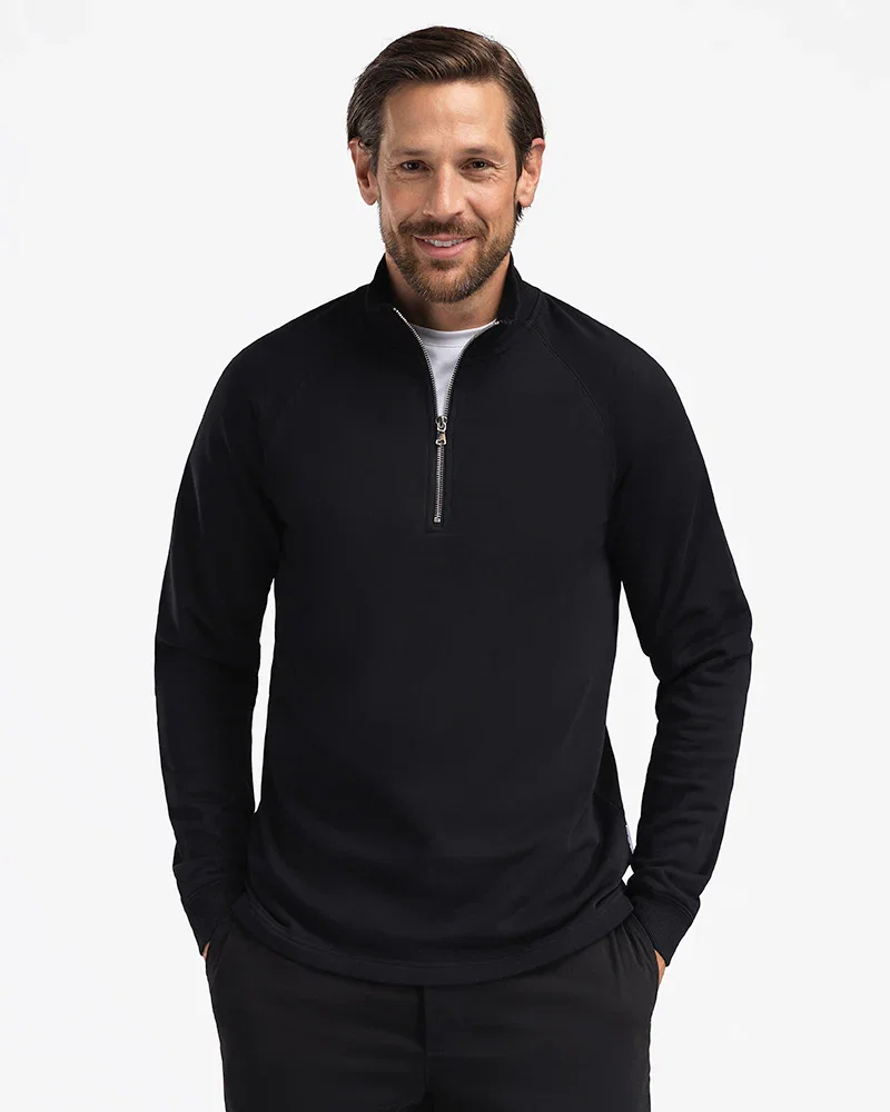 Image of Timeless Half-Zip Black