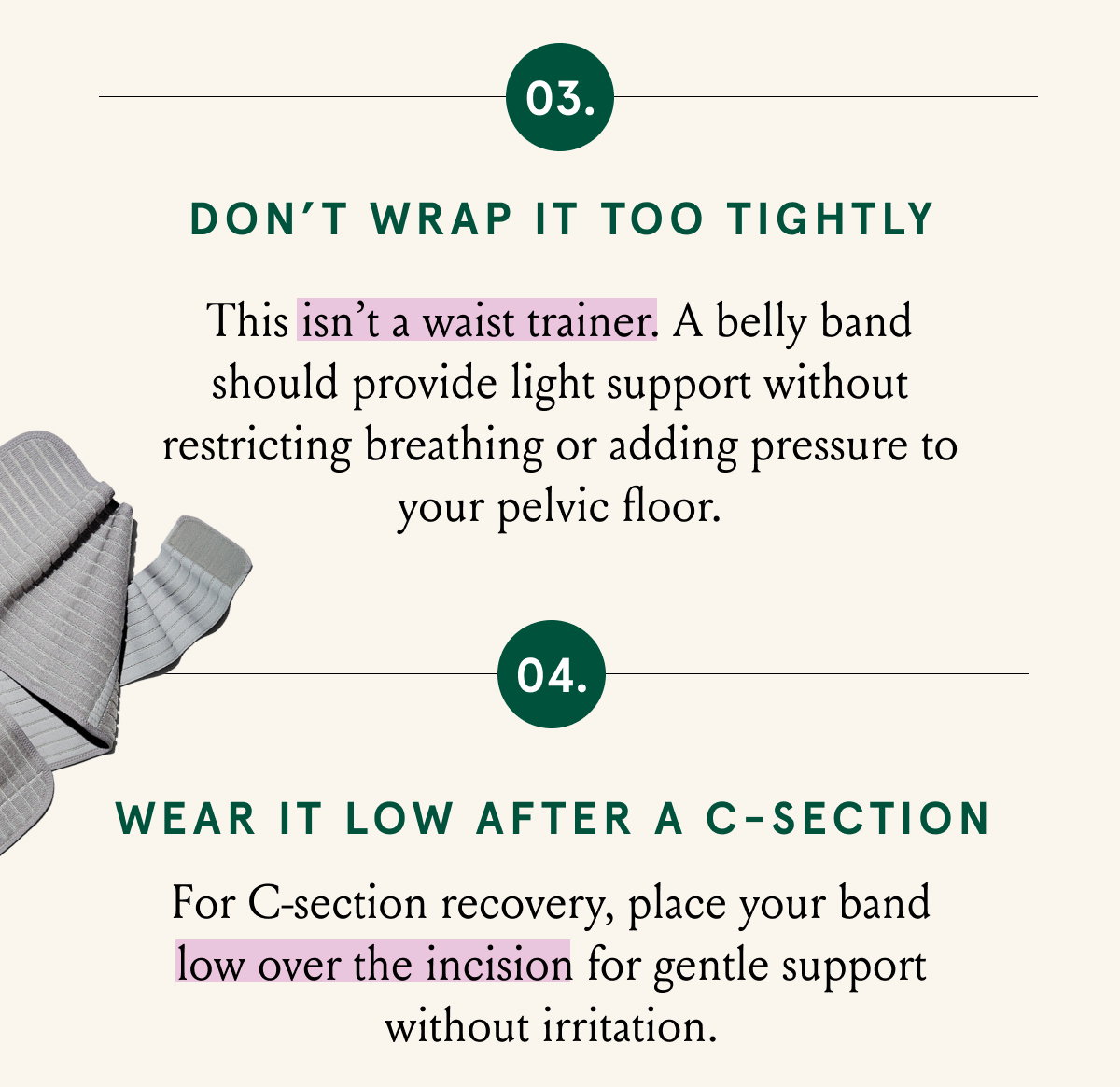 Don't wrap it too tightly
