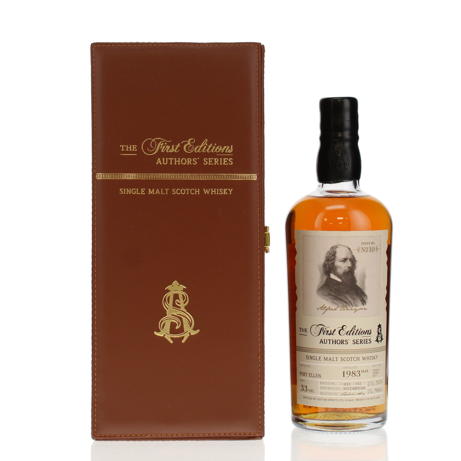 Port Ellen 1983 33 Year Old Single Cask Edition Spirits First Editions Authors' Series No.10 Alfred Tennyson