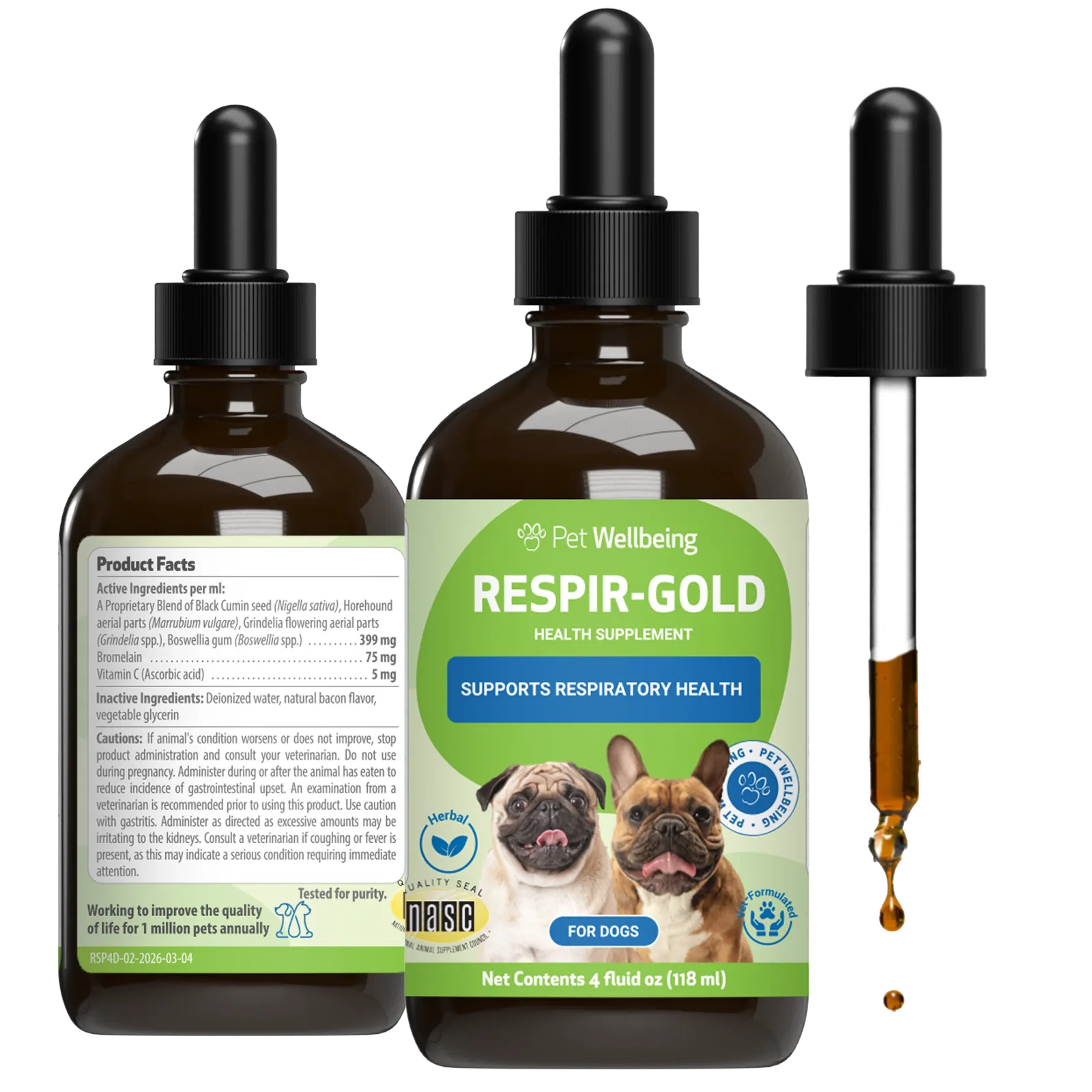 Image of Respir-Gold - Supports a Healthy Lower Respiratory Tract in Dogs