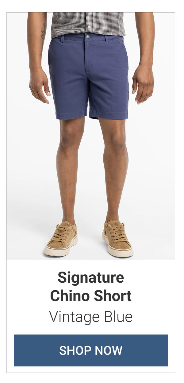 Vintage Blue Signature Chino Short