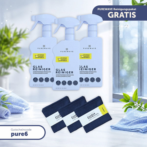 ✨ GRATIS PUREWAVE Reinigungspaket sichern ✨