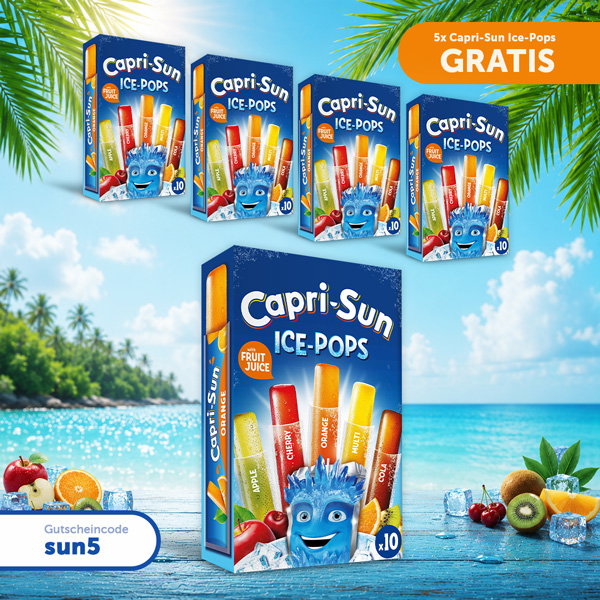 Jetzt wird’s eisig: Capri-Sun Ice-Pops gratis ❄️