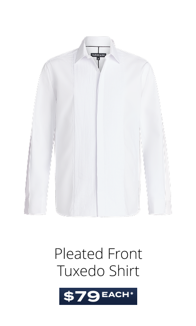 Pleated Front Tuxedo Shirt