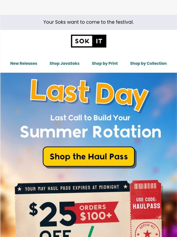 Last Day: Your May Haul Pass Expires Tonight 🎟️