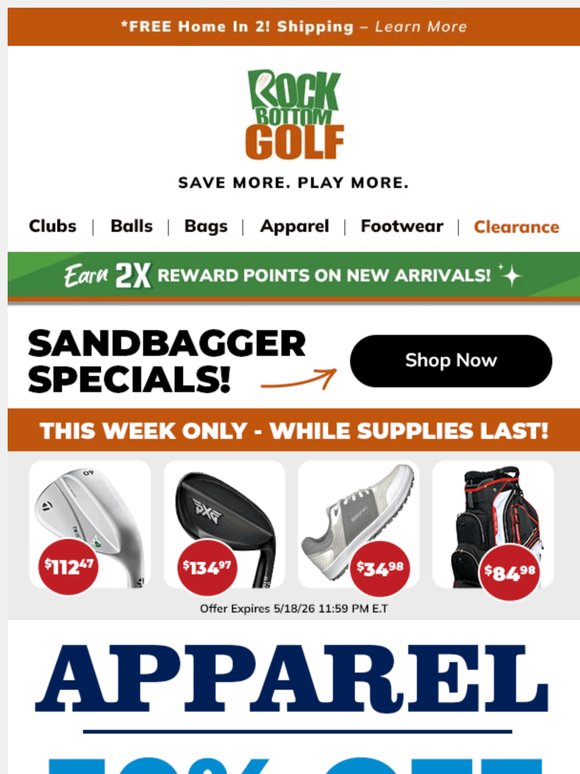⏰ 30% OFF Golf Apparel & Activewear! 👕👖 EVERYTHING MUST GO!