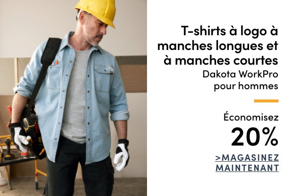 T-shirts à logo à manches longues et à manches courtes Dakota WorkPro pour hommes économisez 20%