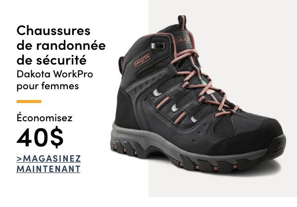 Chaussures de randonnée de sécurité Dakota WorkPro pour femmes économisez 40$