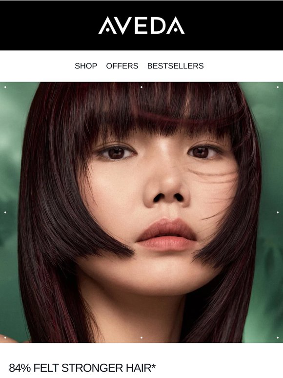 84% felt stronger hair*