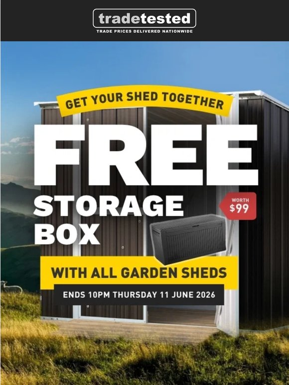 Get sheddy for winter & SAVE! 🍻