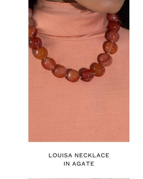 Louisa Necklace in Agate