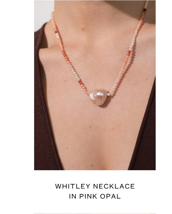 Whitley Necklace in Pink Opal