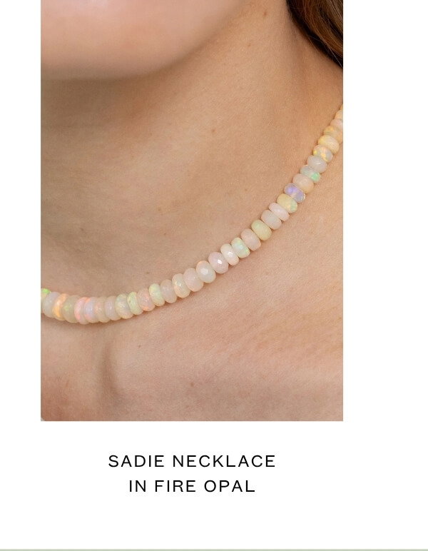 Sadie Necklace in Fire Opal