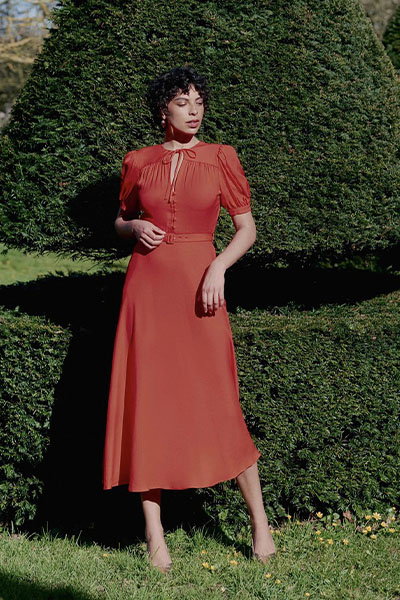 Florence Crepe Midi Dress