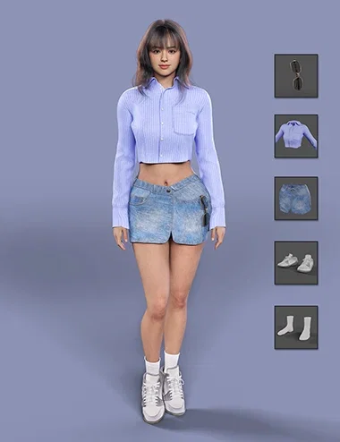 dForce MB American Casual Style for Genesis 9 Feminine
