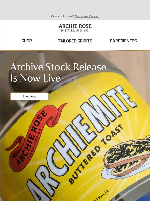 Now Live - Our Archive Stock Release