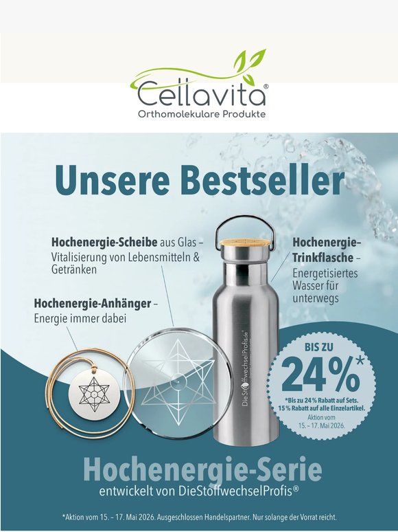 Hochenergie-Favoriten mit 15% Rabatt