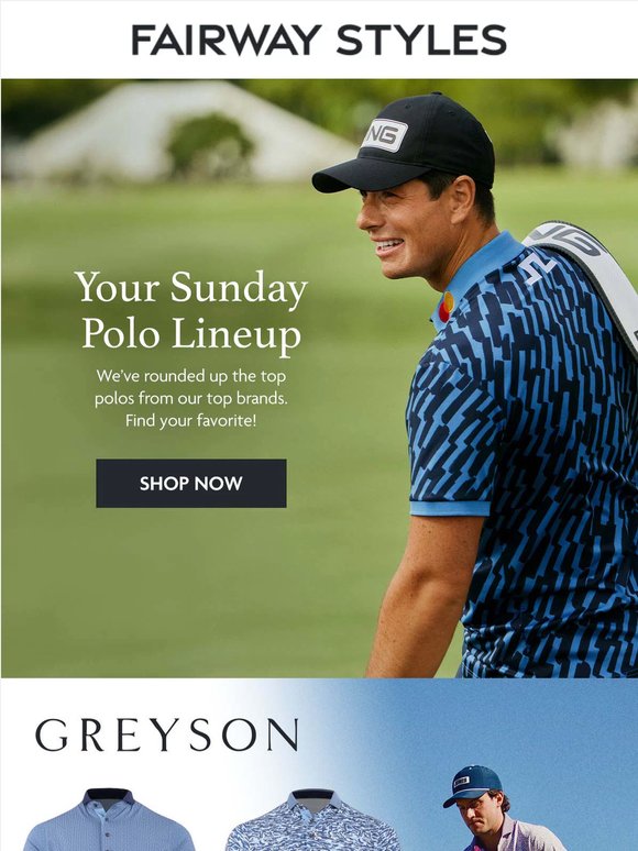 Your Go-To Golf Polos, All in One Place