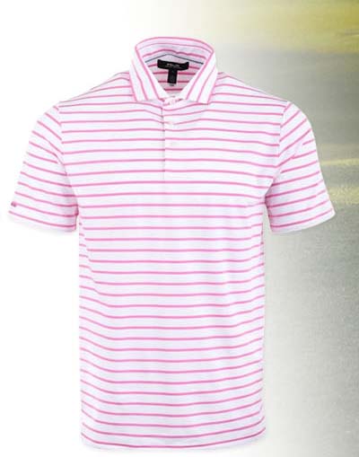 Lightweight Airflow Center Stripe Polo