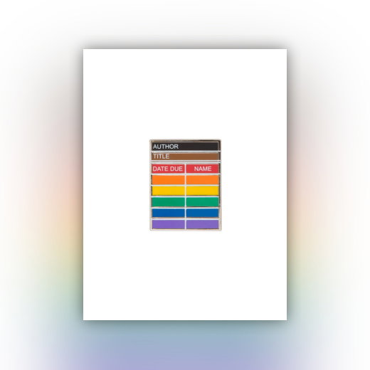 Library Card Pride Enamel Pin